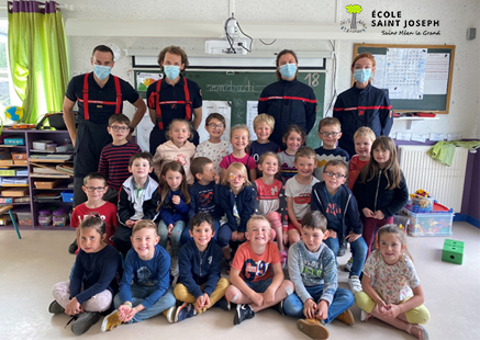 Les pompiers à l’école (Classe de Catherine)