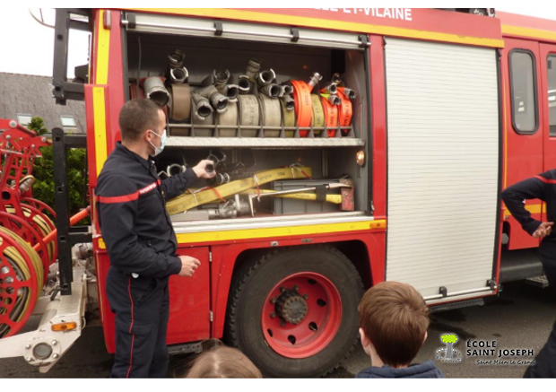 Les pompiers à l’école (Classe de Virginie)