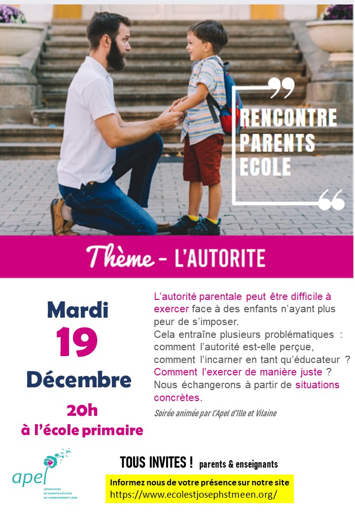 Soirée rencontre parents-école