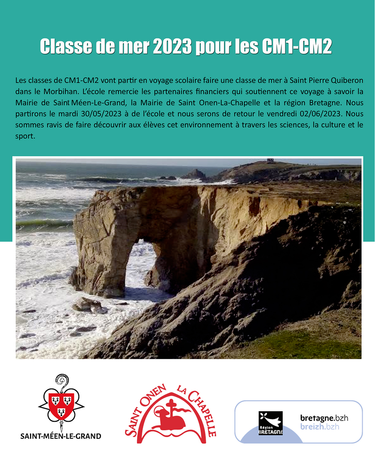 école St Joseph Saint-Méen-le-grand Classe de mer